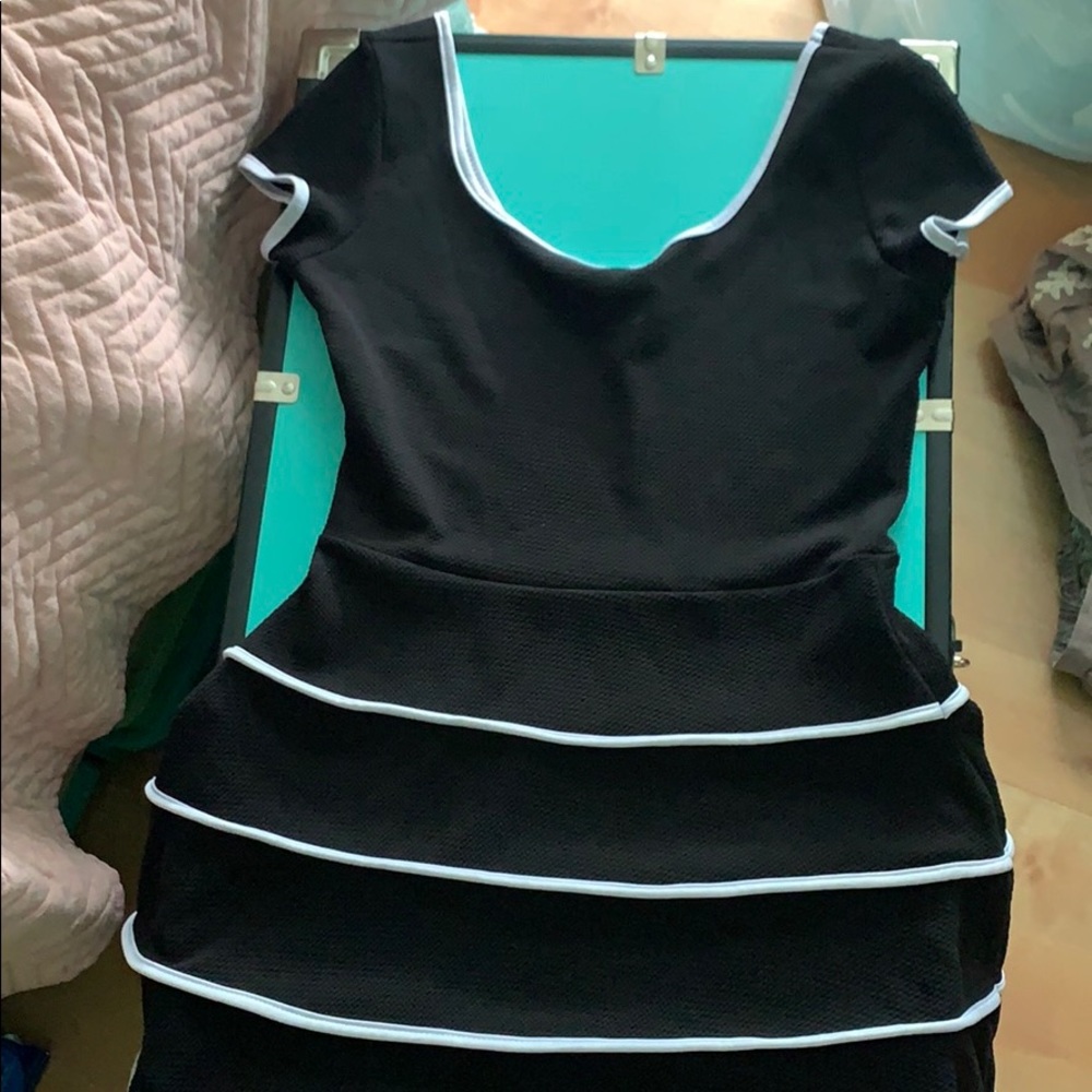 Classic A Line Black Dress